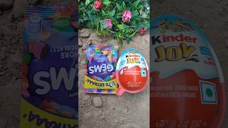 Kinder Joy with Gems Chocolate Popsicle shorts viralvideo kinderjoy [upl. by Parsaye]