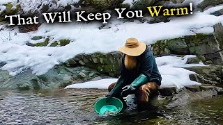 Winter Gold Panning  Well THAT will keep you warm [upl. by Aggappe]