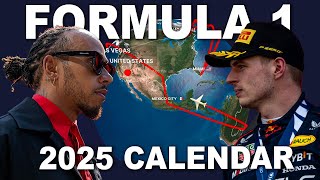 THE 2025 F1 CALENDAR [upl. by Eentruok128]