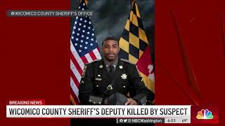 Sheriffs Deputy Killed in Wicomico County Maryland  NBC4 Washington [upl. by Christalle]