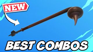 BEST COMBOS FOR NEW GAFFI STICK PICKAXE BOBA FETT BUNDLE  Fortnite [upl. by Jeffry]