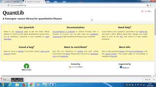 Quantlib Library for Quantitative finance [upl. by Lyrret244]