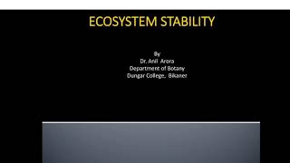 Factors affecting ecosystem stability [upl. by Isabella]