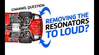 Removing Resonator on Stock Exhaust  Sound to loud [upl. by Onahpets787]