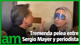 Sergio Mayer PELEA contra periodista en la Expo Compositores 2021 [upl. by Eelarol]