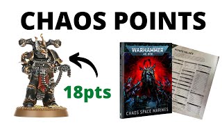 ALL POINTS LEAKED for the Chaos Space Marine Codex  Some units are GONE [upl. by Willy731]