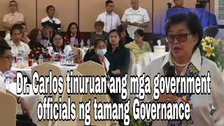 Dr Clarita R Carlos naglecture sa mga Government Officials on Good Governance [upl. by Darrin]