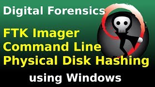 FTK Imager Command Line Physical Disk Hashing [upl. by Bindman]