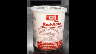 How to seal a motorcycle fuel tank  RedKote tank sealer  DIY Auto Restoration [upl. by Anitsyrhk]