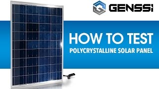 How to Test a Solar Panel Voltage and Current [upl. by Colis]