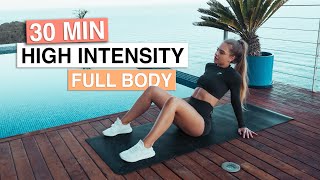 30 MIN INTENSE CARDIO amp AB WORKOUT No Equipment amp No Repeat [upl. by Elletsyrc902]