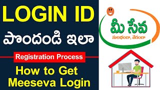 How to get Meeseva Login  Meeseva New user Registration  Meeseva Online Portal [upl. by Darnall513]