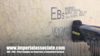 EBS 260  Printing on concrete surface [upl. by Ijies]