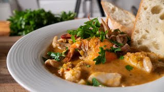 Seafood Bisque Recipe from Catalonia  Suquet de Peix [upl. by Latrell]