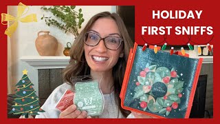 Scentsy Holiday Collection 24’ First Sniffs 🎄 Small Haul amp Holiday Brick Info ⛄️ [upl. by Fennie]