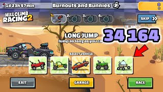 Hill Climb Racing 2 – 34164 35678 points in BURNOUTS AND BUNNIES Team Event  Walkthrough [upl. by Yusem]