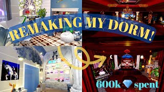 Remaking my dorm 600k diamonds spent💎 [upl. by Suitangi]