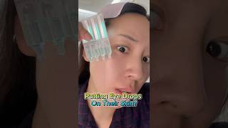 I Tried Using Eyedrops For Skincare skincare skincareroutine [upl. by Burny632]