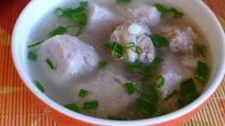 Taro soup  Canh khoai môn  Helens Recipes [upl. by Moise844]