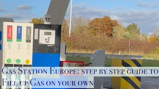 How to Fill Up Gasfuel in EuropeCAR  Self Service  ESSO Beginners Step by step Guide [upl. by Adao]