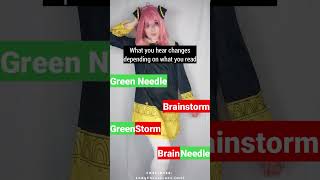 The green needlebrainstorm auditory illusion beautifulgirl cosplayer viralsound viralvideos sh [upl. by Parrish881]