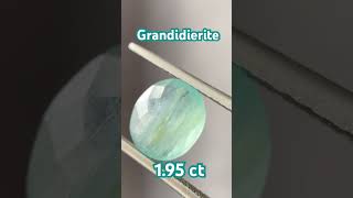 Grandidierite 195 ct แกรนดิเดียร์ไรทอัญมณี 1 ใน 10 อัญมณีที่หายากมากชนิดหนึ่งของโลก Grandidierite [upl. by Chilson]