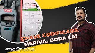 NA OFICINA Chave Codificada da Meriva utilizando a Mini VVDI e IGold Alarme do GM Meriva [upl. by Outhe]