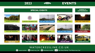 2023 Events at The Watercress Line [upl. by Ahteres]