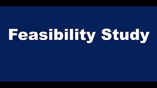 What is a Feasibility Study [upl. by Rainie]