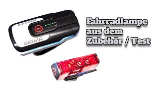 Fahrradlampe Sigma Aura 80 Zubehör im Test [upl. by Eniak910]