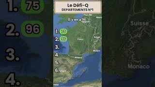 Le DéfiQ  Départements n°1quiz apprendre geographie départements DéfiQ [upl. by Ynomrah]