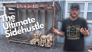 How I Make 400 an HOUR in My Free Time  Firewood Bundle Stand [upl. by Aicilla]