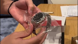 Tissot PRX Quartz Black 40mm unboxing [upl. by Ynatirb]