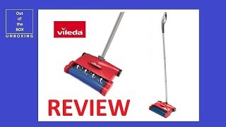 REVIEW Vileda Easy Sweep Rechargeable Cordless Sweeper quick amp clean [upl. by Tiemroth]