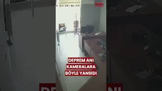 Deprem Anı Güvenlik Kameralarına Böyle Yansıdı shorts deprem depremanı [upl. by Elleynod]