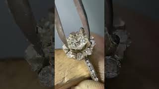 Creating the Perfect Diamond Ring Round Embedded Diamonds and More [upl. by Hecker]