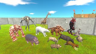 Speed Race Animals vs Infernals Maze Tournament  Animal Revolt Battle Simulator [upl. by Findlay536]