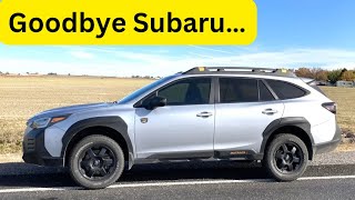 Why I SOLD my Subaru Outback Wilderness after 3 years No 2026 Subaru Outback for me [upl. by Alauqahs]