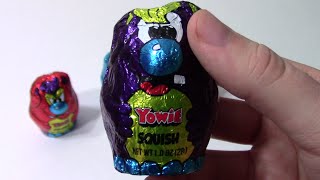 Opening 4 YOWIE Surprise Toy Chocolate Eggs [upl. by Lamprey65]