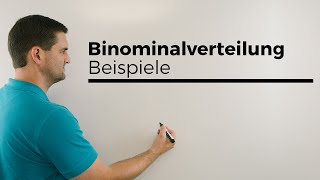 Binomialverteilung Beispiele Stochastik Wahrscheinlichkeitsrechnung  Mathe by Daniel Jung [upl. by Nylirehs]