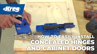 How To Easily Install Concealed Hinges amp Cabinet Doors [upl. by Llatsyrc]