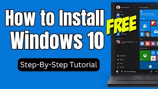 How to Install Windows 10 in 2024 Step By Step Tutorial [upl. by Ferrand]