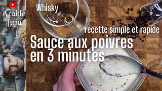 sauce aux poivres en 3 minutes [upl. by Odo]