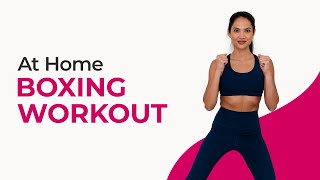 40 MINUTE BOXING CARDIO WORKOUT  At Home No Equipment  For All Fitness Levels [upl. by Neuberger]