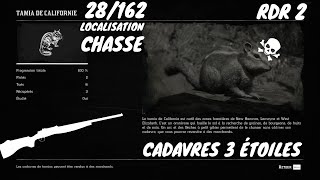 Tout Les Animaux 28162 Le Tamia De Californie Localisation Red Dead Redemption 2 [upl. by Particia682]