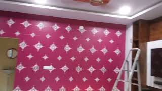 paintingwall designshort video [upl. by Ennaira]