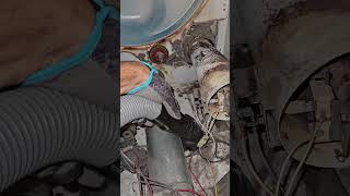 Burn stains inside the dryer clean satisfying satisfyingvideo dryer dirty dryerventcleaning [upl. by Gnet334]