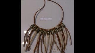 DIY Como hacer un collar Indio [upl. by Pollerd]