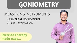 Goniometry part4  Universal Goniometer  visual estimation  Exercise Therapy  Physiotherapy [upl. by Fonzie841]