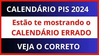 CALENDÁRIO PISPasep 2024 ESTÃO TE MOSTRANDO ERRADO  Quando começa o pagamento do Pis 2024 [upl. by Holly-Anne]